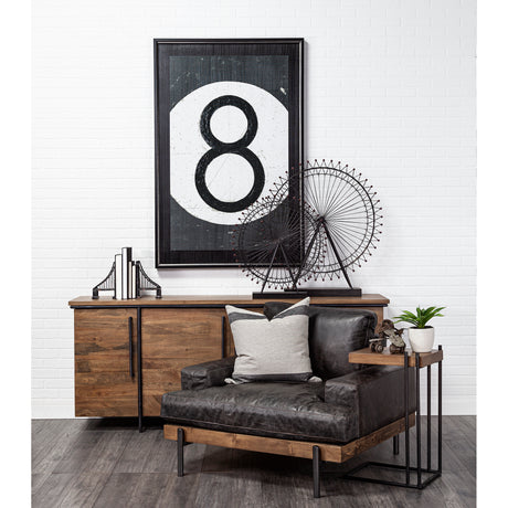 Suspension Set of 2 19L x 4W Brown Wrought Iron Suspension Bridge Bookends from Mercana - Luna Furniture