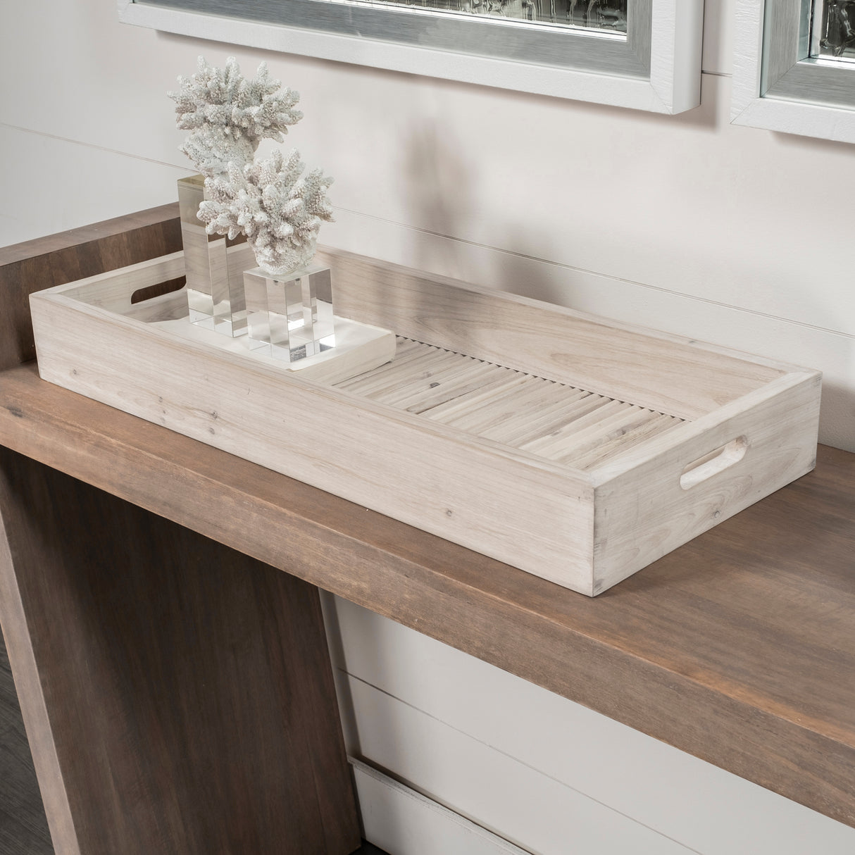 Horatio 28L x 12W Natural Wood Rectangular Serving Tray from Mercana - Luna Furniture