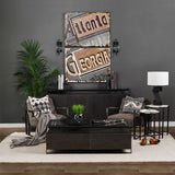 Atlanta by Alarm a Hand Embellished Textured Canvas from Mercana - Luna Furniture