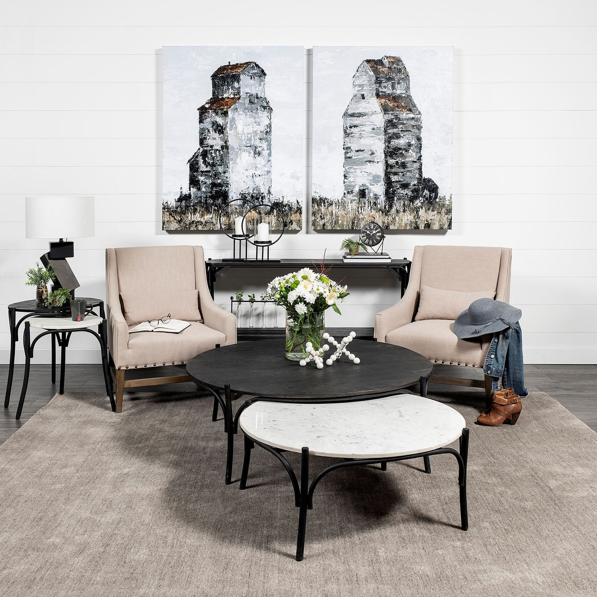 Abandoned Grain Elevator II by Mercana Studio a Hand Embellished Textured Canvas from Mercana - Luna Furniture