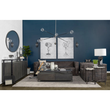 Wilhelm II (Large) 10L x 10W Silver Metal Link Decor Object from Mercana - Luna Furniture