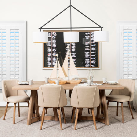 Tartane Small 17L x 2W Brown/Cream Nautical Inspired Sailboat from Mercana - Luna Furniture