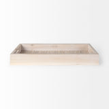 Horatio 28L x 12W Natural Wood Rectangular Serving Tray from Mercana - Luna Furniture