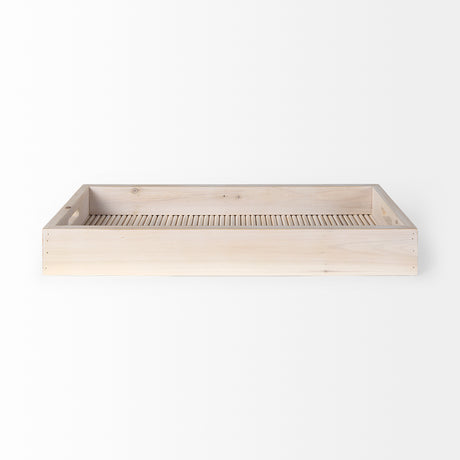 Horatio 28L x 12W Natural Wood Rectangular Serving Tray from Mercana - Luna Furniture