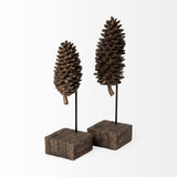 Pinterra (Small) 4L x 4W Brown Resin Pinecone Replica from Mercana - Luna Furniture