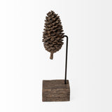 Pinterra (Small) 4L x 4W Brown Resin Pinecone Replica from Mercana - Luna Furniture