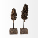 Pinterra (Small) 4L x 4W Brown Resin Pinecone Replica from Mercana - Luna Furniture