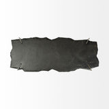 Shale III 50L x 20W Black Live-Edge Slate and Iron Console Table from Mercana - Luna Furniture