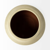 Sonnett Tall White/Blue Ceramic Vase from Mercana - Luna Furniture