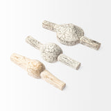 Oro (Set of 3) White Tribal Inspired Measuring Cups from Mercana - Luna Furniture