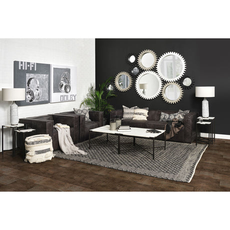Retro Tone II by Alarm a Hand Embellished Textured Canvas from Mercana - Luna Furniture