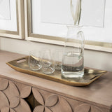 Drey 24L x 10W Gold Rectangular Tray from Mercana - Luna Furniture