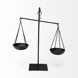 Ellis 10L x 4W Black Metal Vintage Inspired Weighing Scale from Mercana - Luna Furniture
