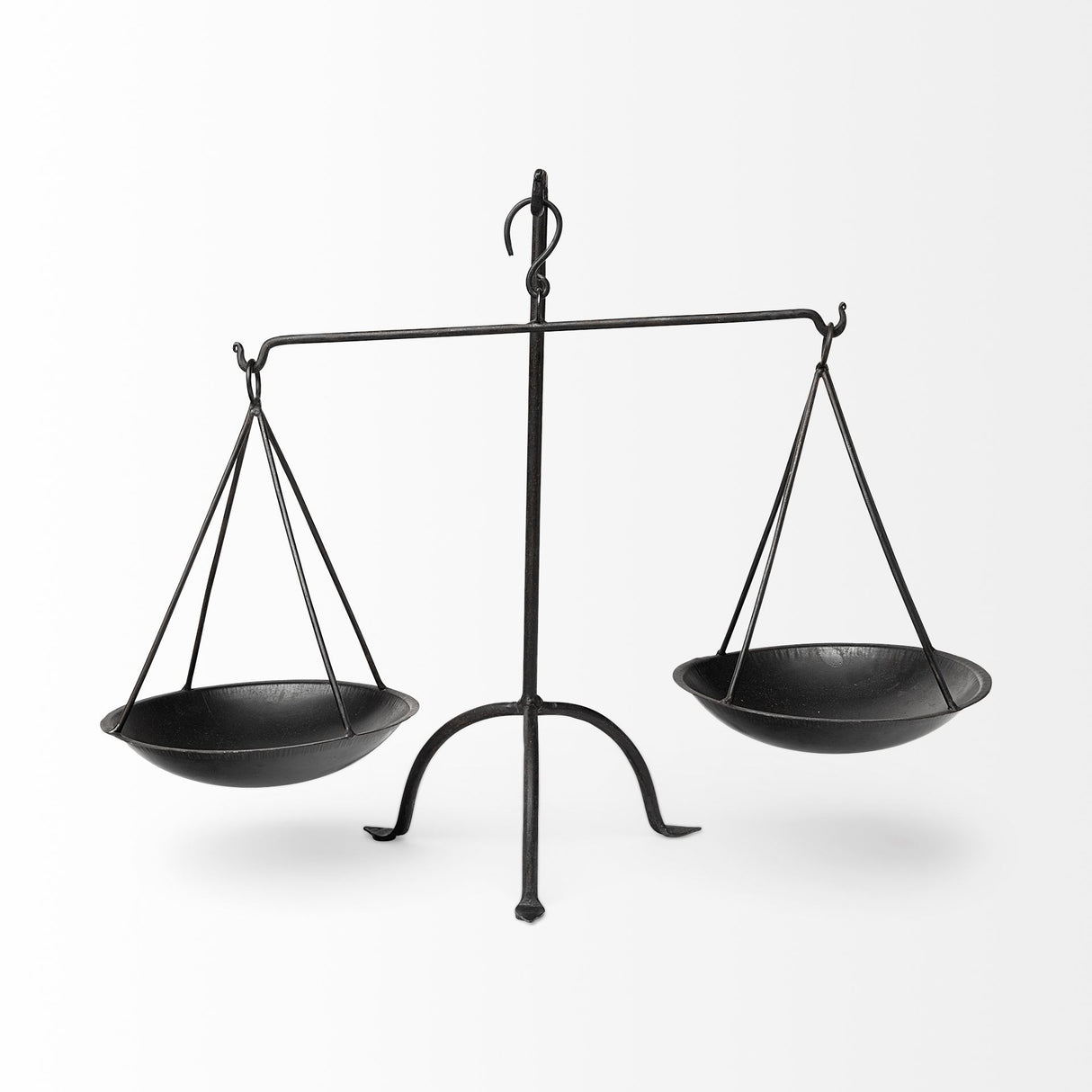 Adilah 16L x 10W Black Metal Vintage Inspired Weighing Scale from Mercana - Luna Furniture