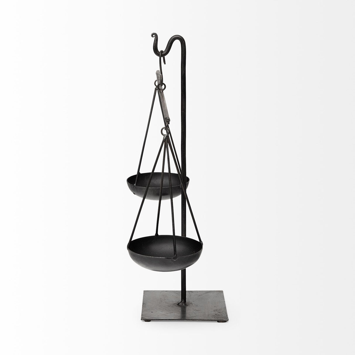 Ellis 10L x 4W Black Metal Vintage Inspired Weighing Scale from Mercana - Luna Furniture