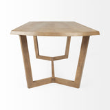 Denver 91.5x38 Rectangular Brown Solid Wood Top & Base Dining Table from Mercana - Luna Furniture