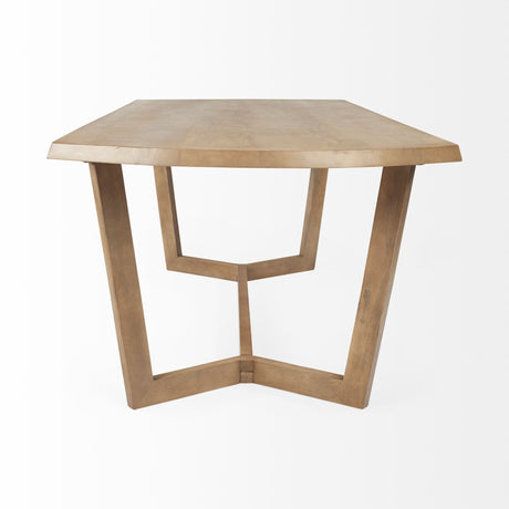Denver 91.5x38 Rectangular Brown Solid Wood Top & Base Dining Table from Mercana - Luna Furniture