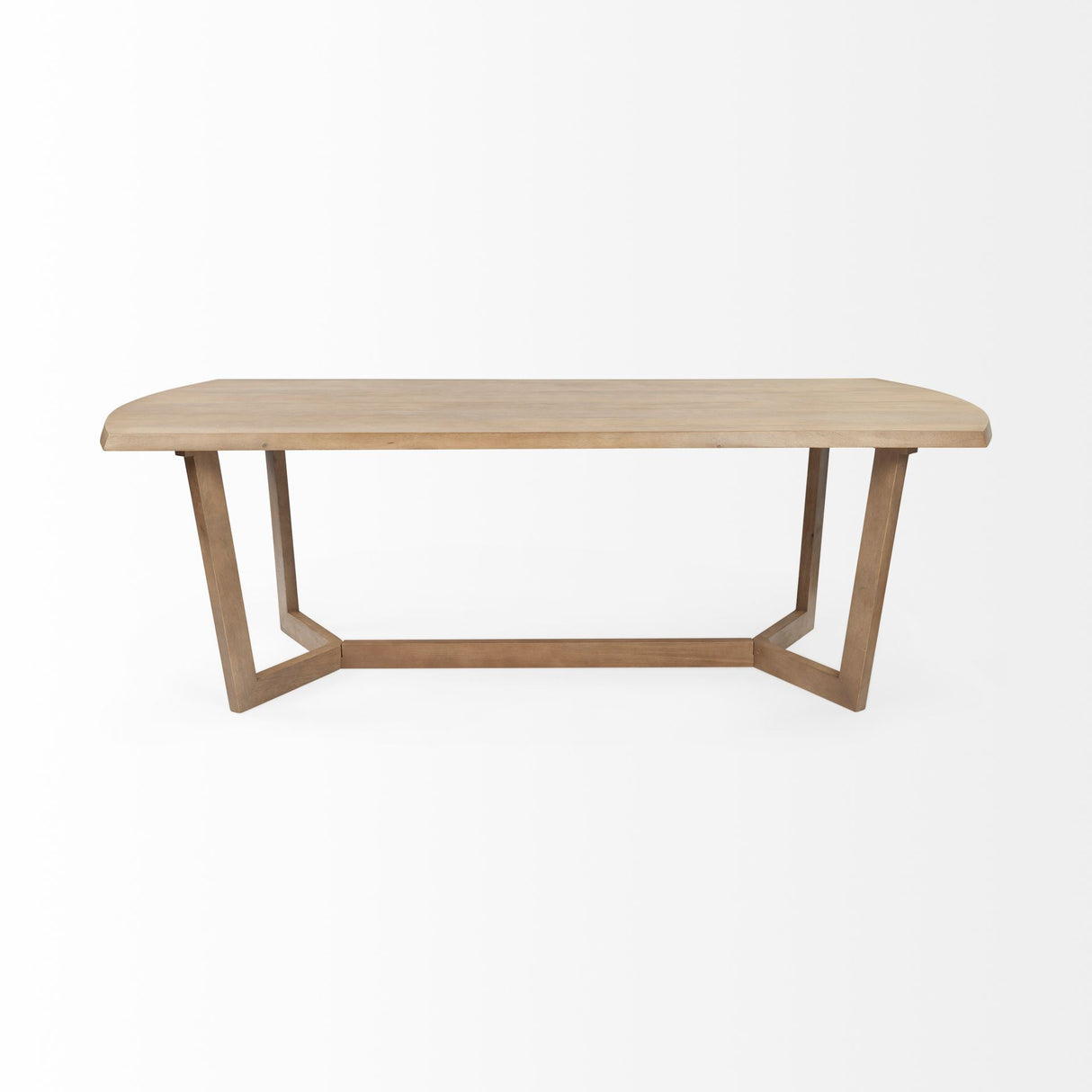 Denver 91.5x38 Rectangular Brown Solid Wood Top & Base Dining Table from Mercana - Luna Furniture