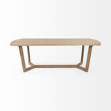 Denver 91.5x38 Rectangular Brown Solid Wood Top & Base Dining Table from Mercana - Luna Furniture