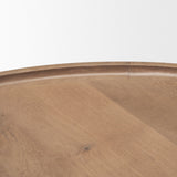 Cleaver (Set of 2) 40" & 31" Round Brown Solid Wood Nesting Coffee Tables from Mercana - Luna Furniture