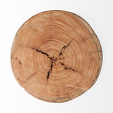 Asco 18"H Rustic Solid Reclaimed Wood Stool from Mercana - Luna Furniture