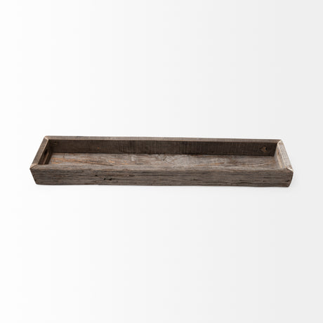 Vernon (Large) 36L x 7W Brown Reclaimed Wood Tray from Mercana - Luna Furniture