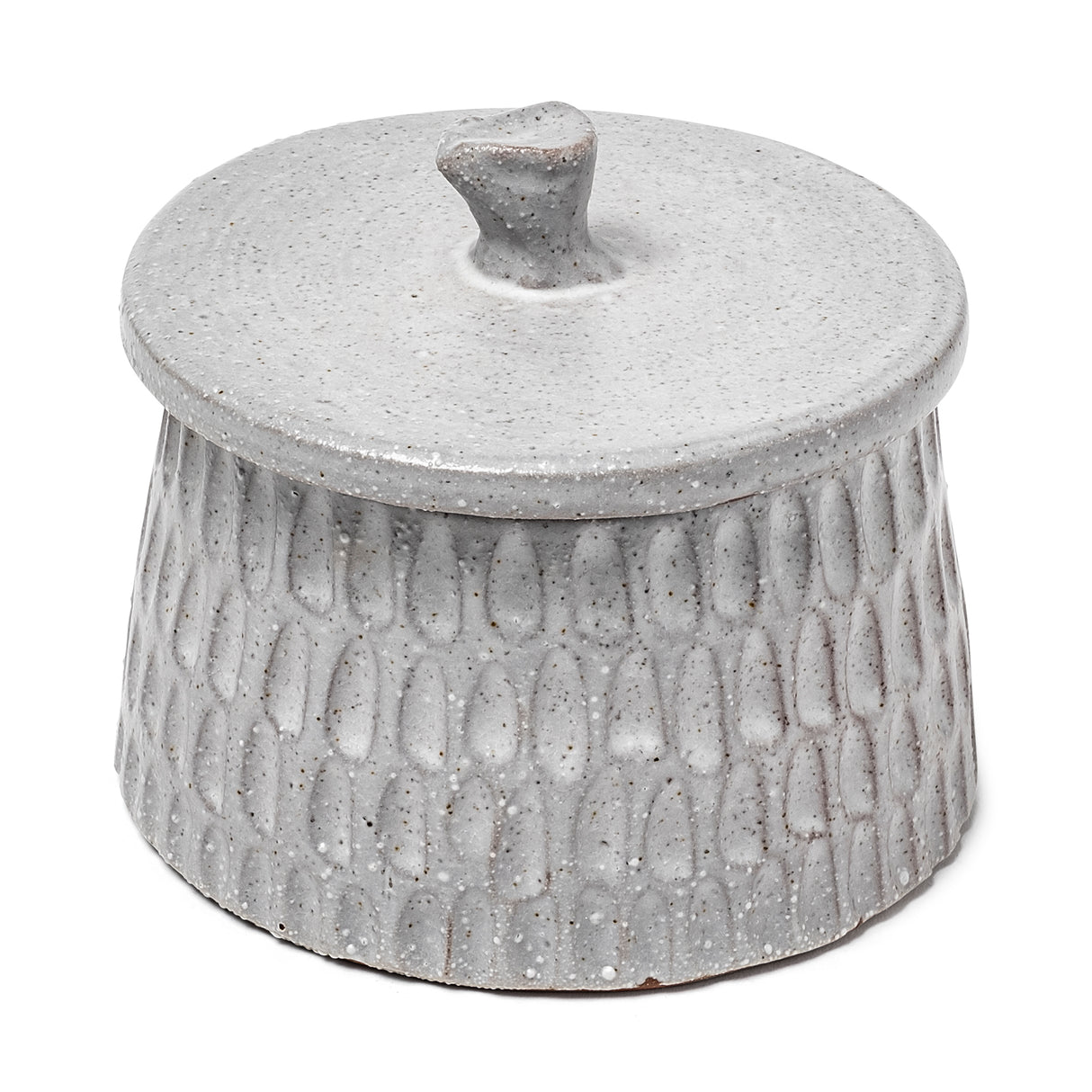 Azul (Large) 5L x 5W Gray Ceramic Detailed Decorative Box from Mercana - Luna Furniture