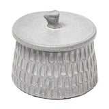 Azul (Large) 5L x 5W Gray Ceramic Detailed Decorative Box from Mercana - Luna Furniture