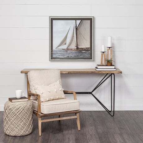Astra Small Light Brown Wood Pedestal Base Table Candle Holder from Mercana - Luna Furniture
