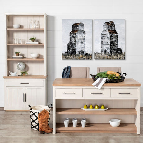 Abandoned Grain Elevator II by Mercana Studio a Hand Embellished Textured Canvas from Mercana - Luna Furniture