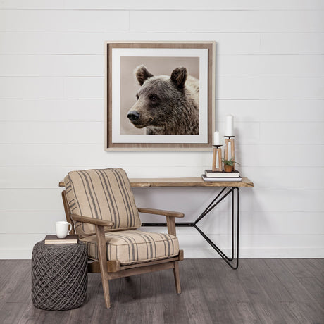 Allium Dark Gray Handwoven Wool Cylindrical Pouf from Mercana - Luna Furniture