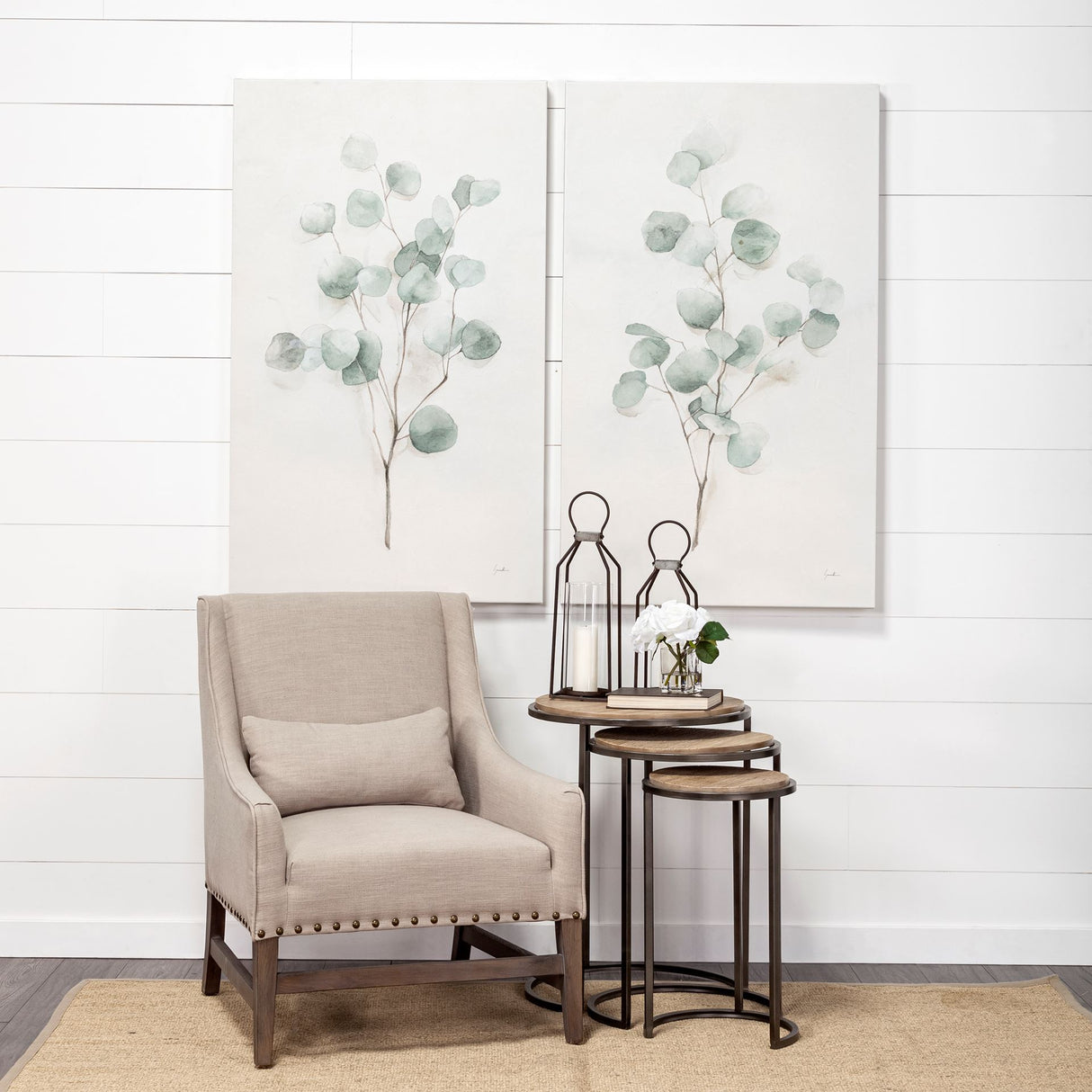 Spring Gestures I by Gabrielle Crawford a Hand Embellished Textured Canvas from Mercana - Luna Furniture