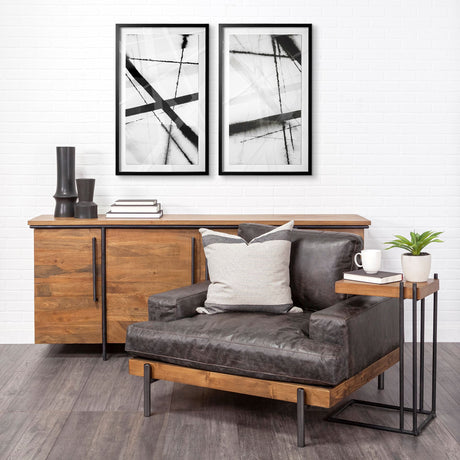 Clouding Mirror I by Panpan Zhang a Framed Art Print Matted under Glass from Mercana - Luna Furniture