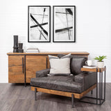 Clouding Mirror II by Panpan Zhang a Framed Art Print Matted under Glass from Mercana - Luna Furniture