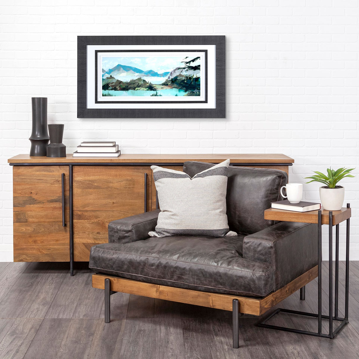 Vista II by Mercana Studio a Hand Embellished Textured Framed Art Print Matted under Glass from Mercana - Luna Furniture