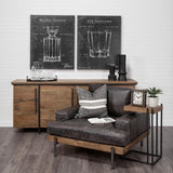 Barware Blueprint I by Mercana Studio a Hand Embellished Textured Canvas from Mercana - Luna Furniture