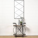 Colette Large Black/White Patterned Vase from Mercana - Luna Furniture