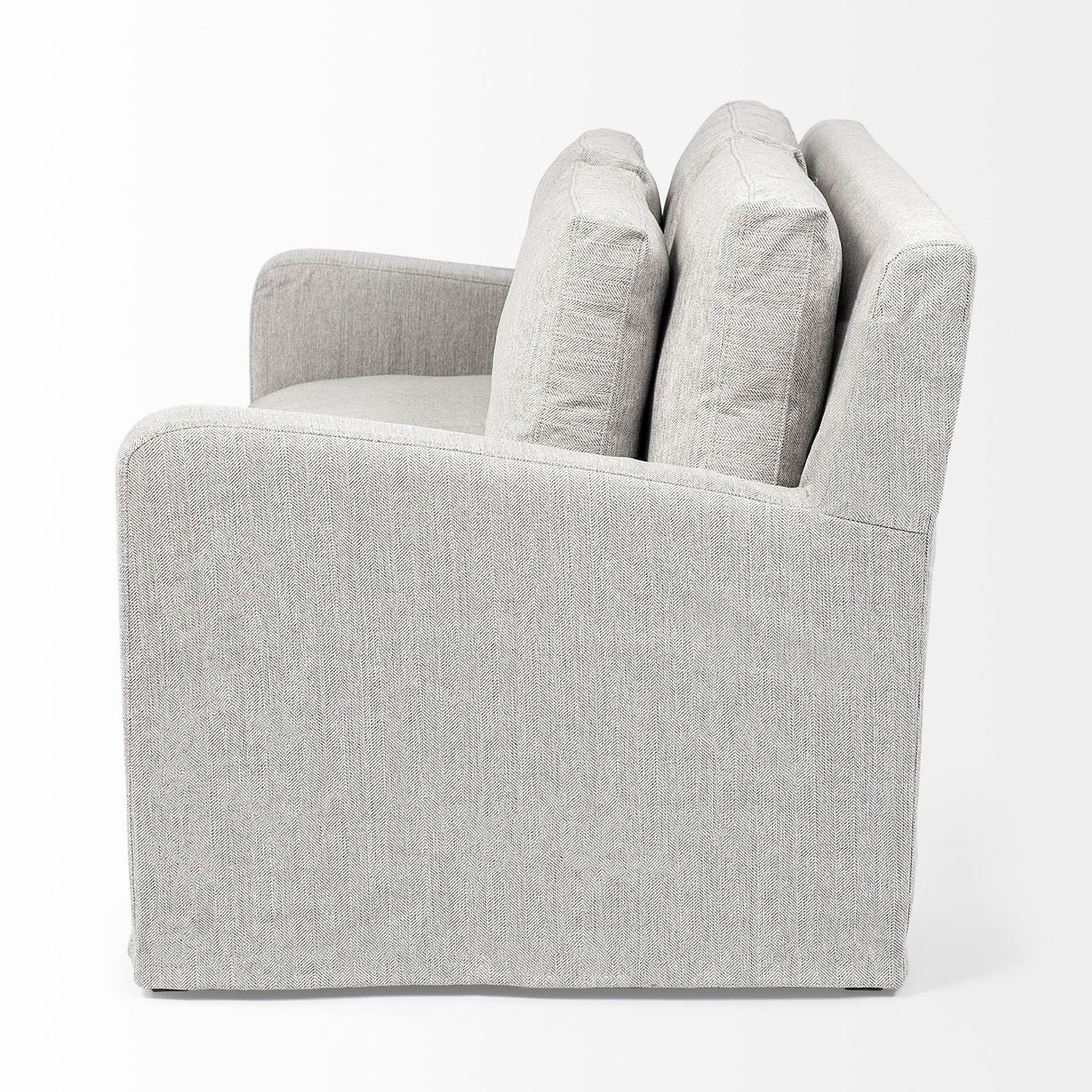 Denly I 69 X 38.25 X 34.5 Frost Gray Slipcover Two Seater Sofa from Mercana - Luna Furniture