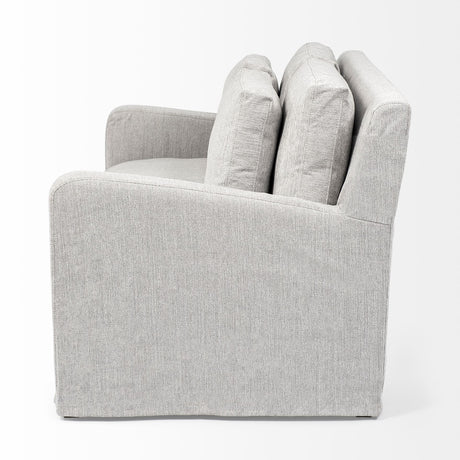 Denly I 69 X 38.25 X 34.5 Frost Gray Slipcover Two Seater Sofa from Mercana - Luna Furniture
