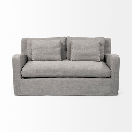 Denly I 69 X 38.25 X 34.5 Flint Gray Slipcover Two Seater Sofa from Mercana - Luna Furniture