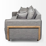Roy I 84" Castlerock Gray Upholstered Three Seater Sofa from Mercana - Luna Furniture