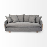 Roy I 84" Castlerock Gray Upholstered Three Seater Sofa from Mercana - Luna Furniture