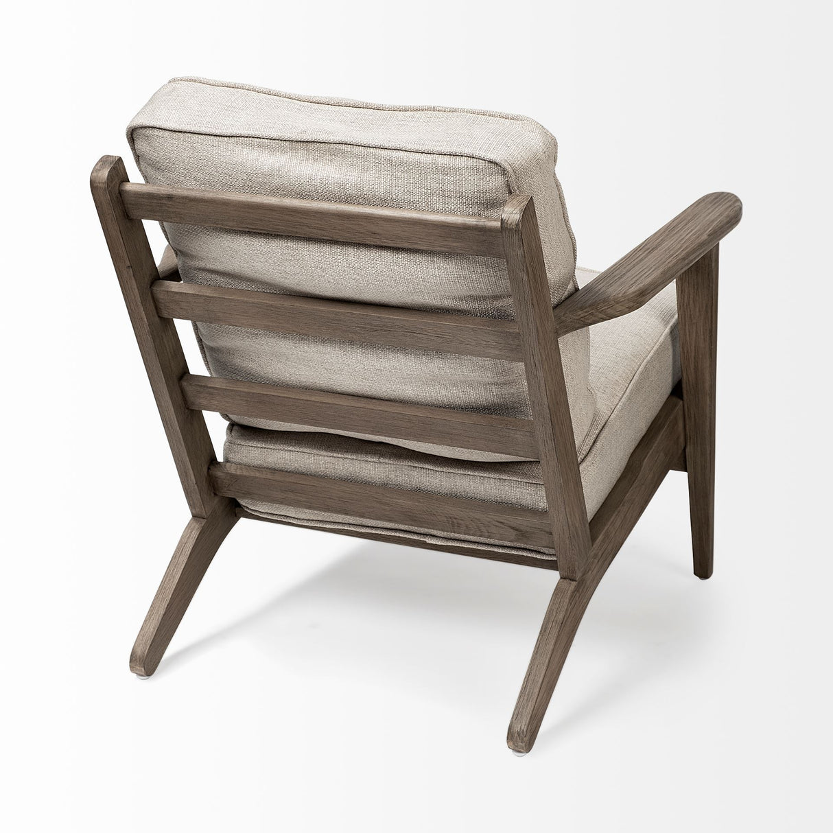 Olympus VI Beige Fabric Wrapped Wooden Frame Accent Chair from Mercana - Luna Furniture