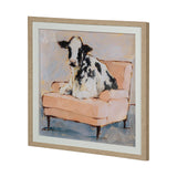 Moo-ving In II by Ethan Harper a Hand Embellished Textured Framed Art Print Matted under Glass from Mercana - Luna Furniture