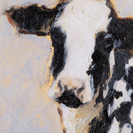 Moo-ving In II by Ethan Harper a Hand Embellished Textured Framed Art Print Matted under Glass from Mercana - Luna Furniture