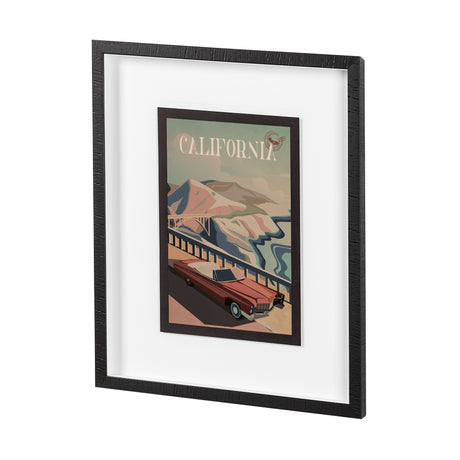 California Go USA (M) by Mercana Studio a Framed Art Print Matted under Glass from Mercana - Luna Furniture