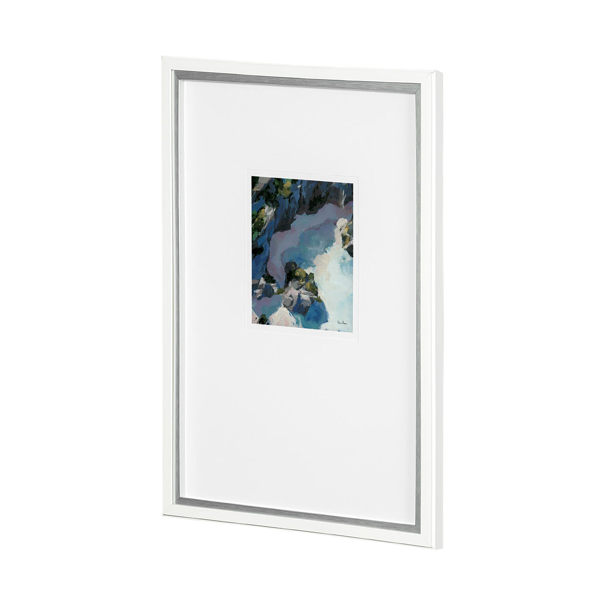 Aerial View I by Silvia Krause a Framed Art Print Matted under Glass from Mercana - Luna Furniture