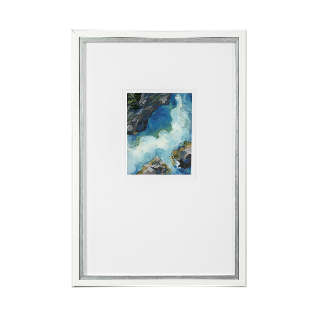 Aerial View II by Silvia Krause a Framed Art Print Matted under Glass from Mercana - Luna Furniture