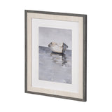Boat on the Horizon I by Ethan Harper Hand Embellished Textured Framed Art Print Matted under Glass from Mercana - Luna Furniture