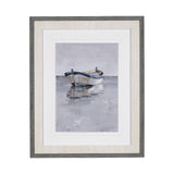 Boat on the Horizon II by Ethan Harper Hand Embellished Textured Framed Art Print Matted under Glass from Mercana - Luna Furniture